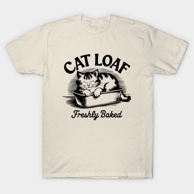 Cat Loaf Freshly Baked T-Shirt by Purrform